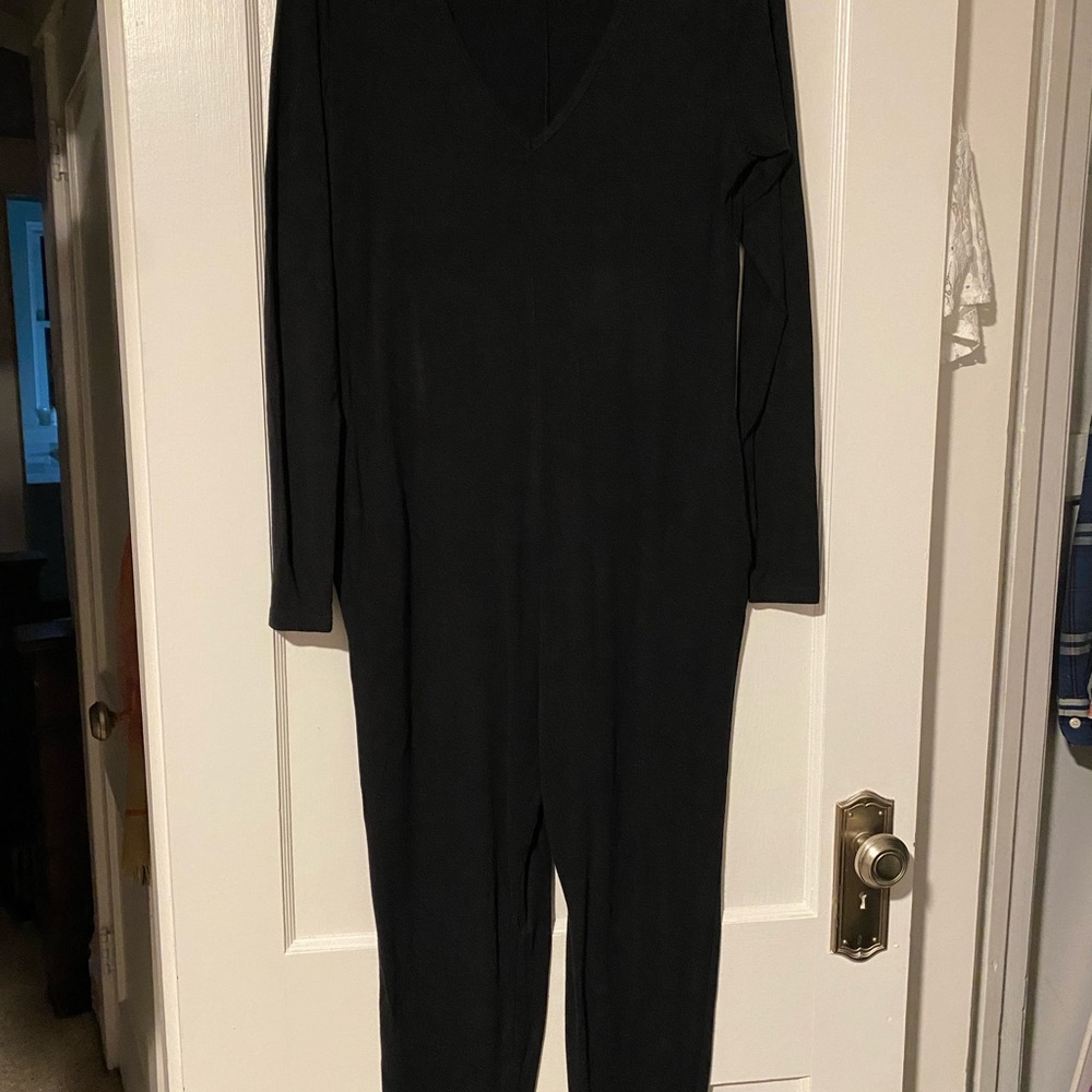 Smash + Tess Black Long-Sleeve Jumpsuit
